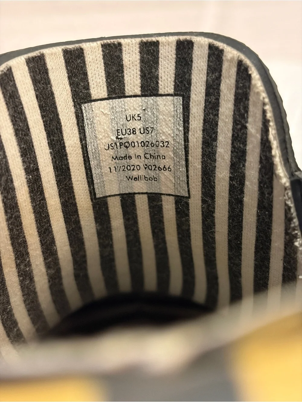 Joules Wellibob “Black Bugs” Design (38/7)